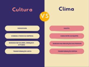 Diferença entre clima e cultura organizacional